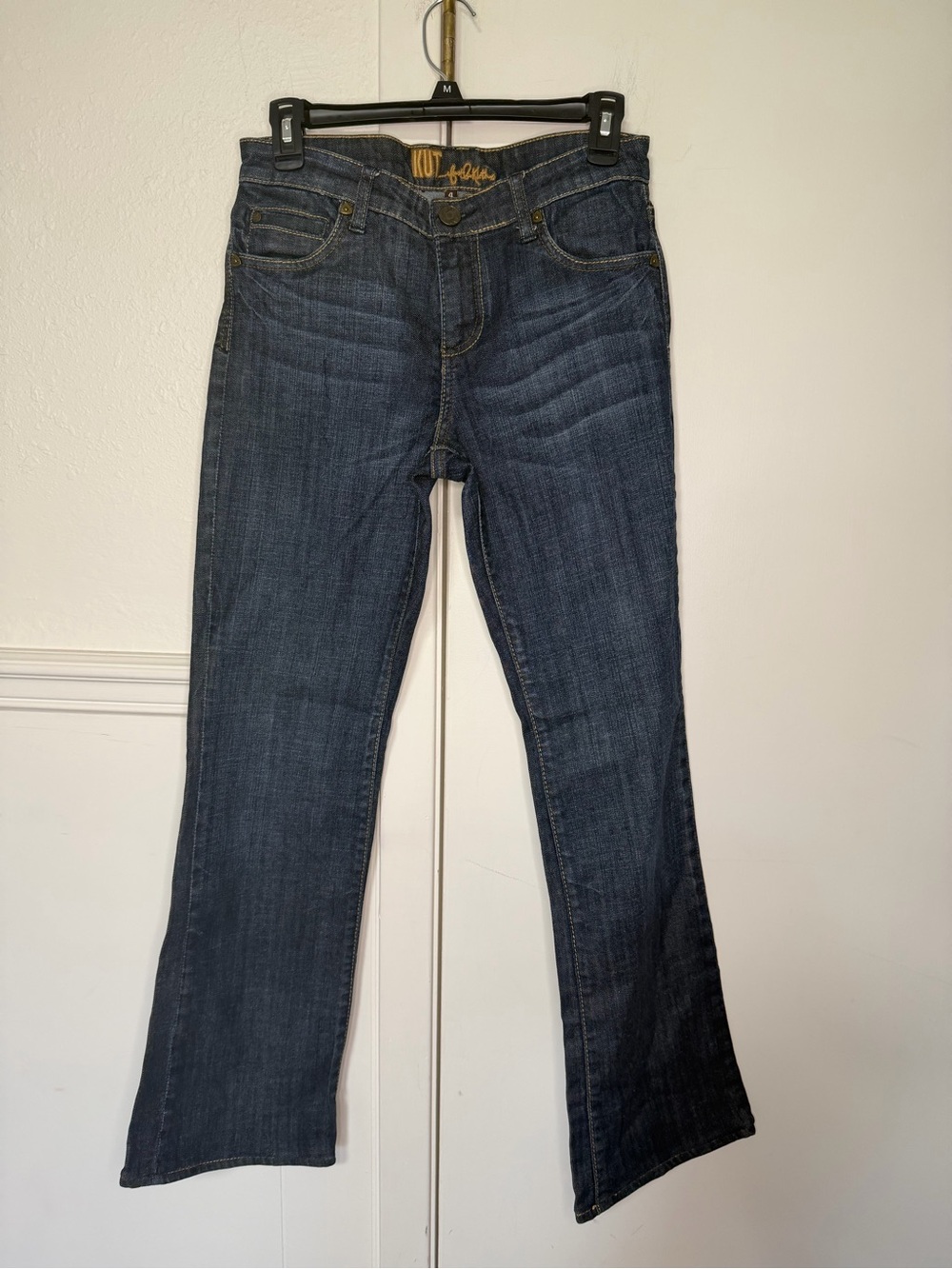 Kut from the Kloth Dark Indigo Wide Flare Jeans size 4